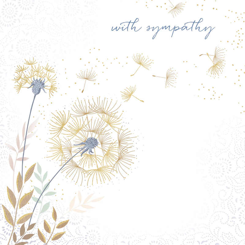Sara Miller Dandelion Sympathy Card