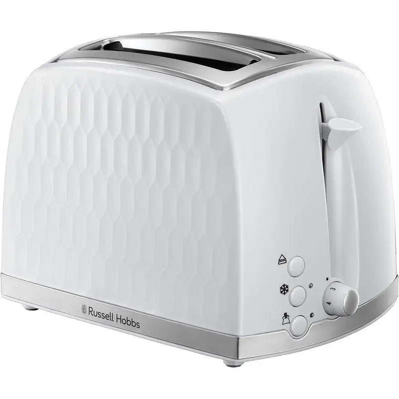 Russell Hobbs Honeycomb Kettle & Toaster Range - White /