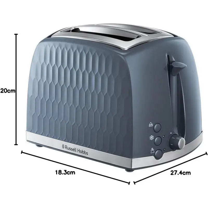 Russell Hobbs Honeycomb Kettle & Toaster Range - White /