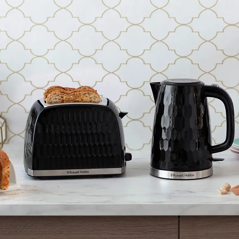 Russell Hobbs Honeycomb Kettle & Toaster Range - White /