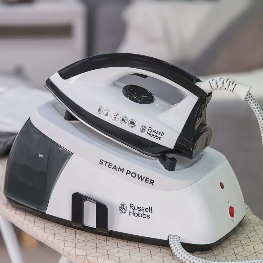 Russell Hobbs Steam Powered Generator Iron - Black - Irons &