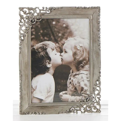 Rustic Steel Lace Photo Frame Assorted Sizes 4x6 / 5x7 - 4 x