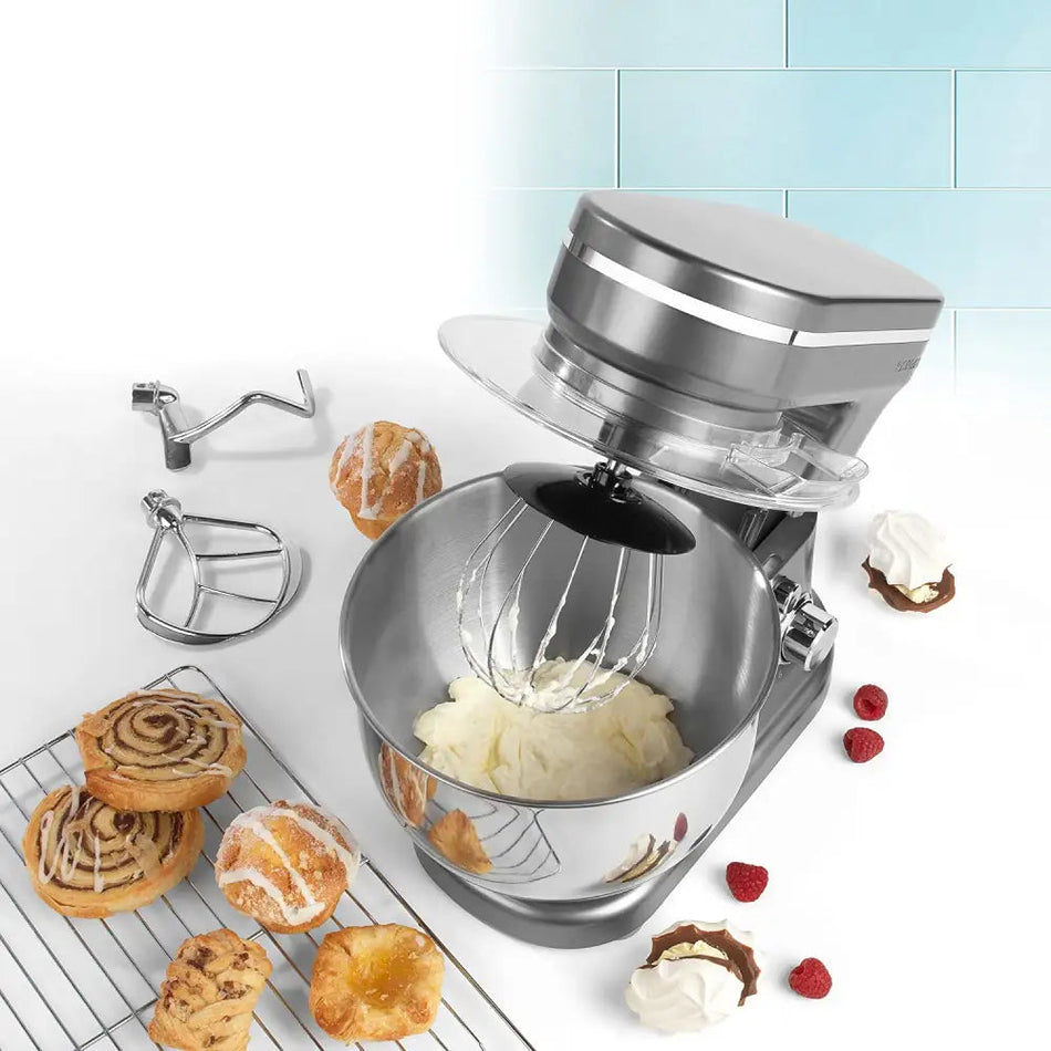 Salter 1200W Stainless Steel Stand Mixer With 6 Settings -