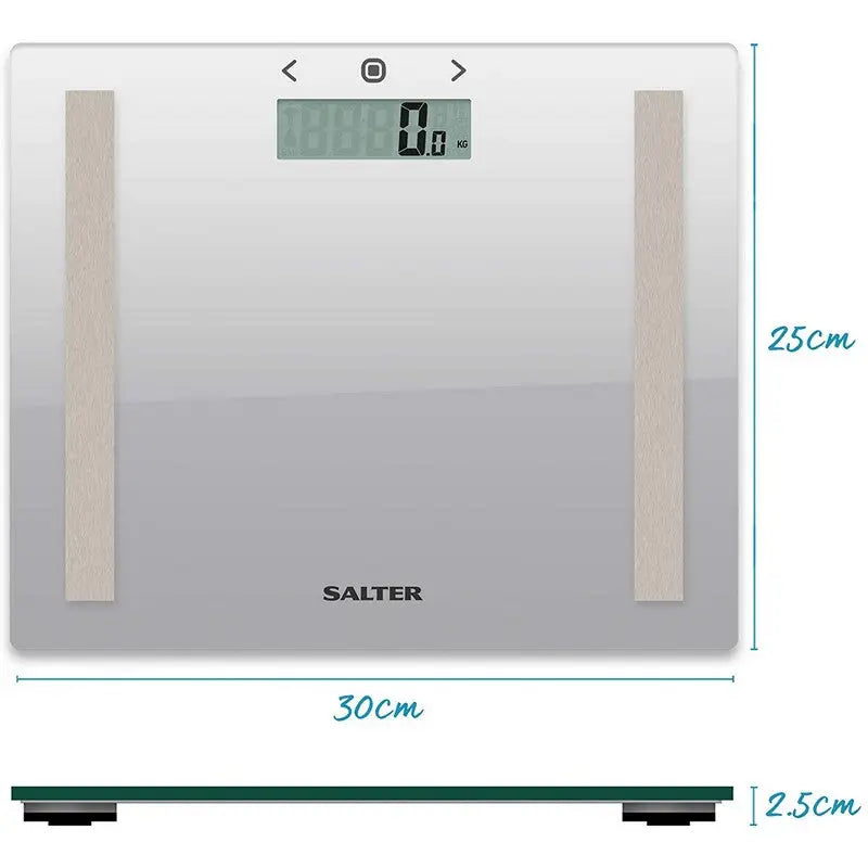 Salter Compact Glass Analyser Bathroom Scale - Bathroom
