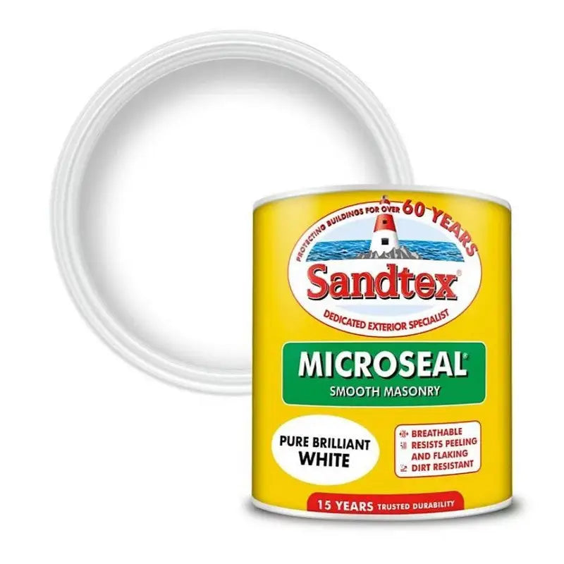 Sandtex Microseal Smooth Masonry 1L - Various Colours