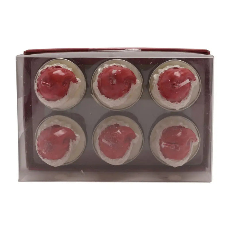 Santa Head Tealights - Set of 6 - Seasonal & Holiday
