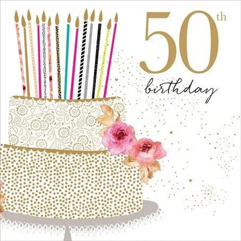 Sara Miller 50th So Many Candles Birthday Card - Giftware