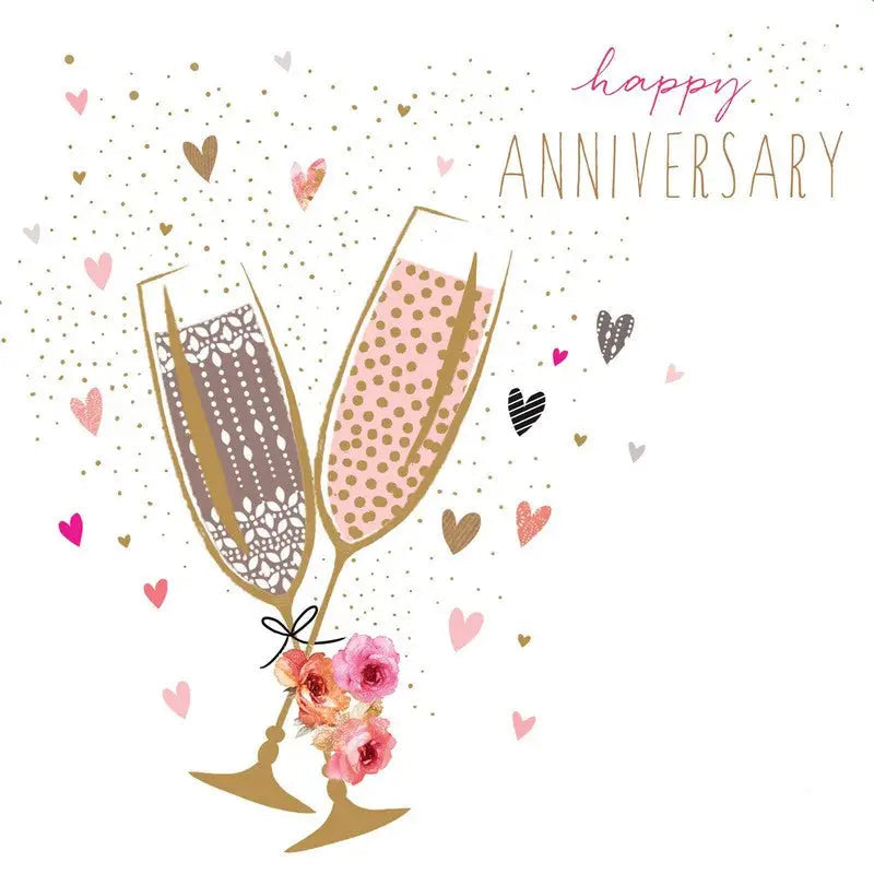 Sara Miller Anniversary Champagne Card - Giftware
