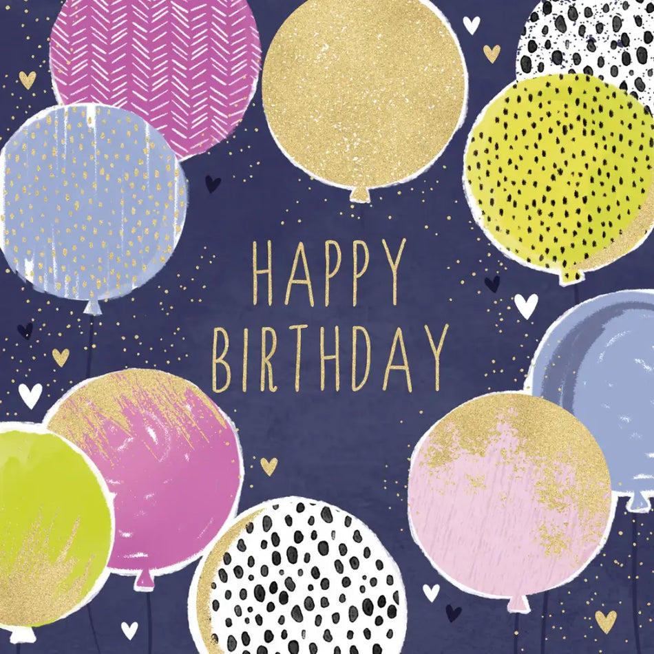 Sara Miller Birthday Balloons Birthday Card - Giftware >>