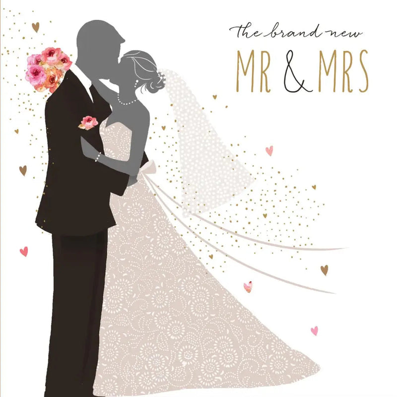 Sara Miller First Kiss Wedding Card - Giftware