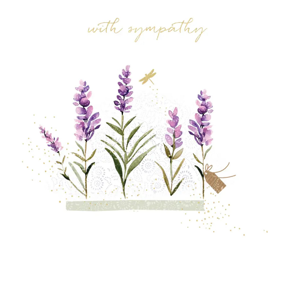 Sara Miller Lavender Sympathy Card - Giftware >> Cards