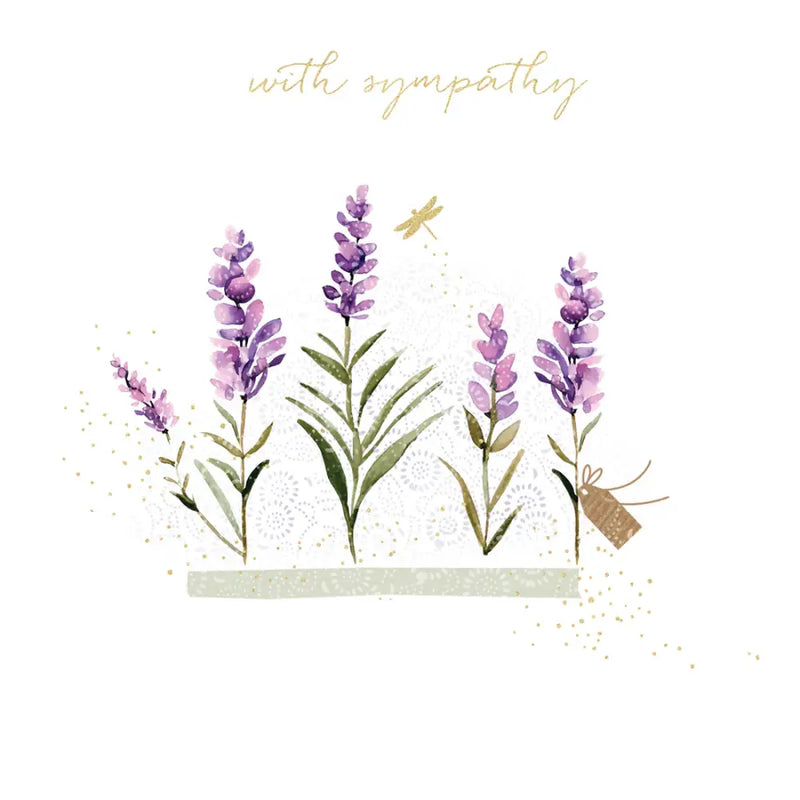 Sara Miller Lavender Sympathy Card - Giftware >> Cards