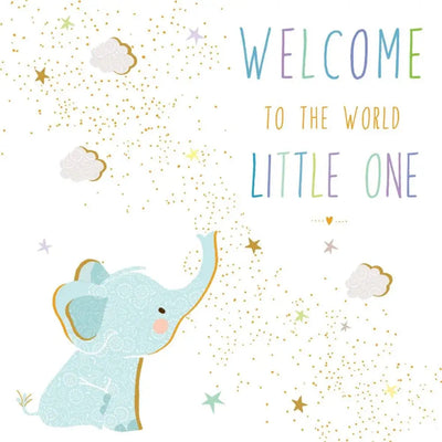 Sara Miller New Baby Elephant Card - Giftware
