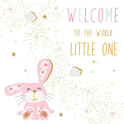 Sara Miller New Baby Rabbit Card - Giftware