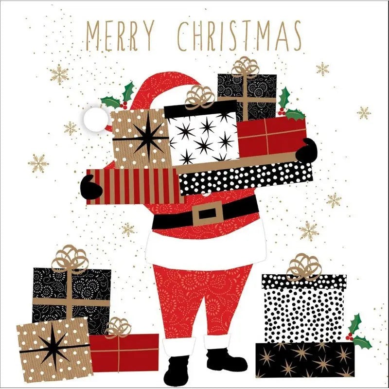 Sara Miller Santas Gifts Christmas Card - Giftware