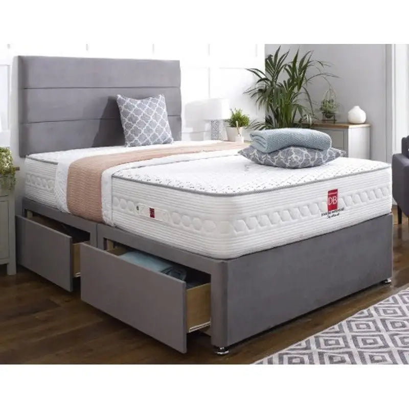Savoy 2 Drawer Divan Bed & Headboard - (No Mattress) - 3ft