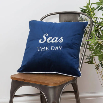 Seas The Day Cushion - Navy - Cushion
