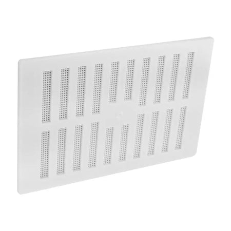 Securit Hit & Miss Vent White Plastic With Fixed Fly Screen