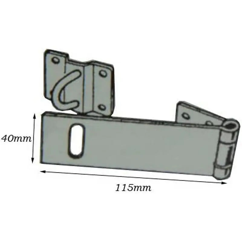 Securit Safety Hasp & Staple Zinc PlateÂ - 115Mm (4 Inch) -