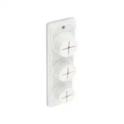 Securit Towel Holder White Triple - Homeware