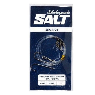Shakespeare 5 Flapper Rig 2 2 -Hook 1 Up/1 Down Sea Rig -