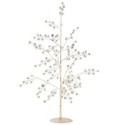 Shimmer Tree Crystal Gold 45cm - Christmas >> Trees