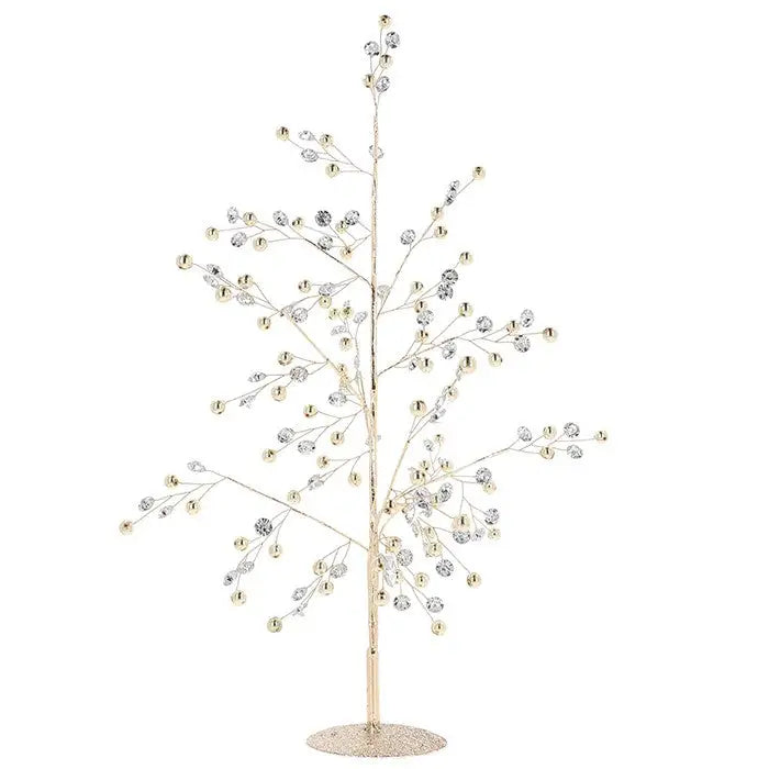 Shimmer Tree Crystal Gold 45cm - Christmas >> Trees