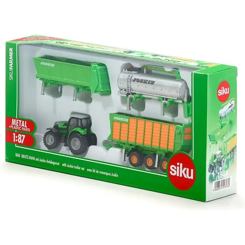 Siku Deutz-Fahr With Joskin Trailer Set 1:87 Scale - Toys &