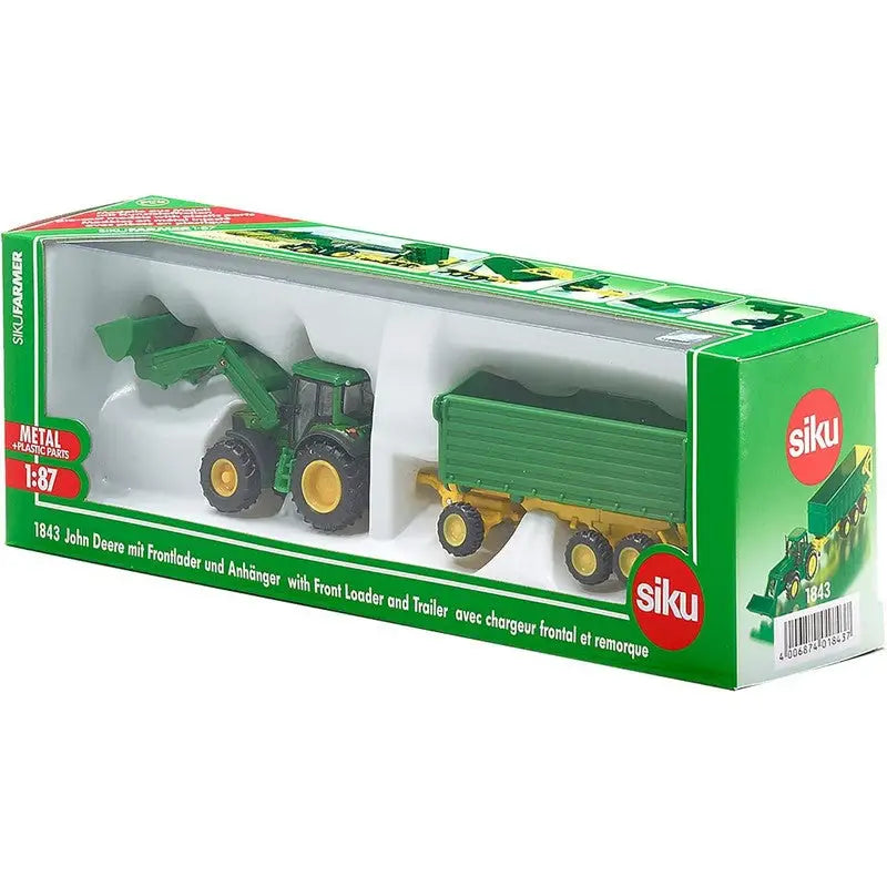 Siku John Deere Front Loader And Trailer 1:87 - Toys >> Siku