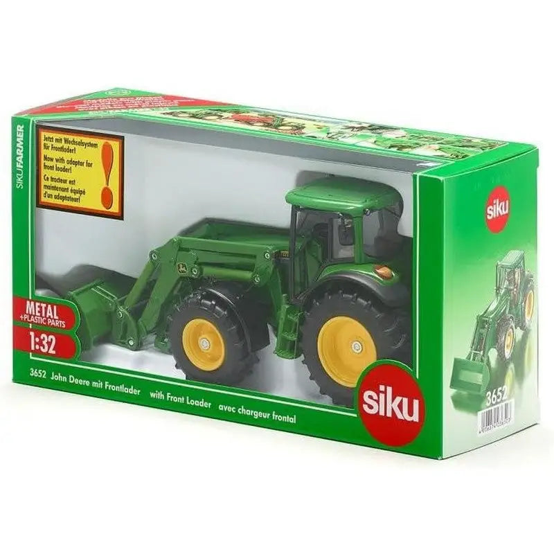 Siku John Deere Tractor With Loader 3652 - Toys