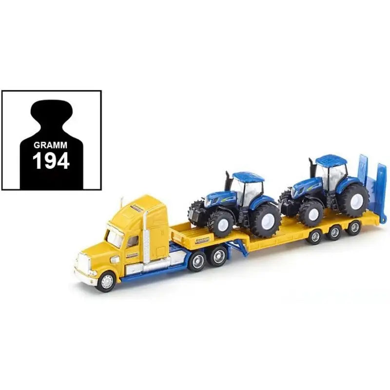 Siku Truck With 2 New Holland Tractors 1:87 1805 - Toys