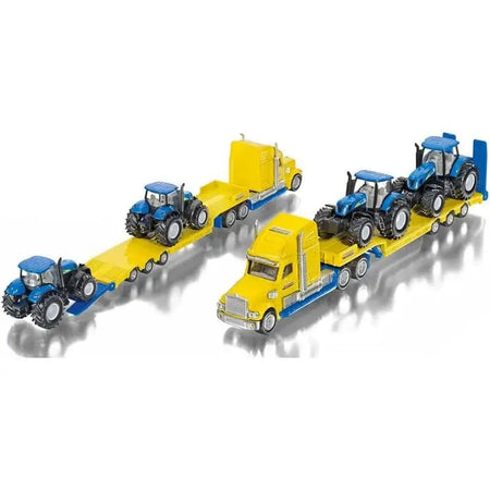 Siku Truck With 2 New Holland Tractors 1:87 1805 - Toys