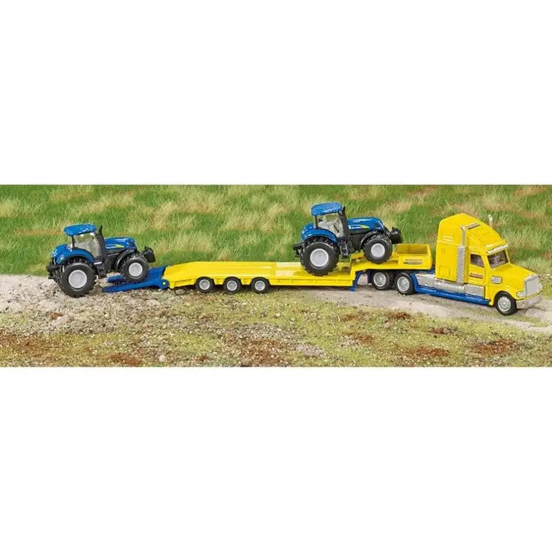 Siku Truck With 2 New Holland Tractors 1:87 1805 - Toys