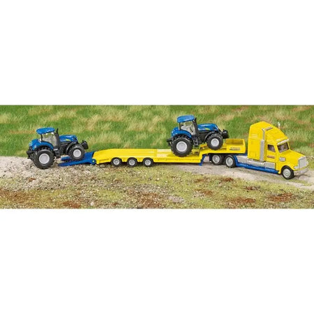 Siku Truck With 2 New Holland Tractors 1:87 1805 - Toys