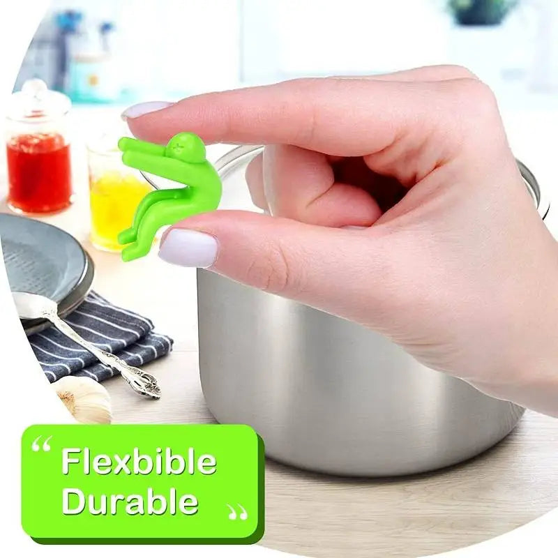 Silicone Pan Lid Lifters - Anti Boil Over - Spill Proof Pot