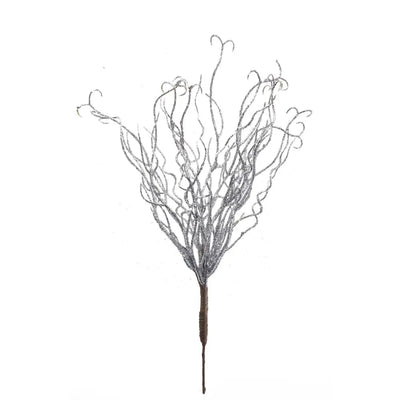 Silver Glitter Spray 30cm - Seasonal & Holiday Decorations