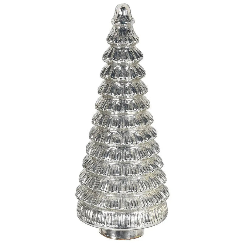 Silver LED Light Up Christmas Tree - Small - Christmas