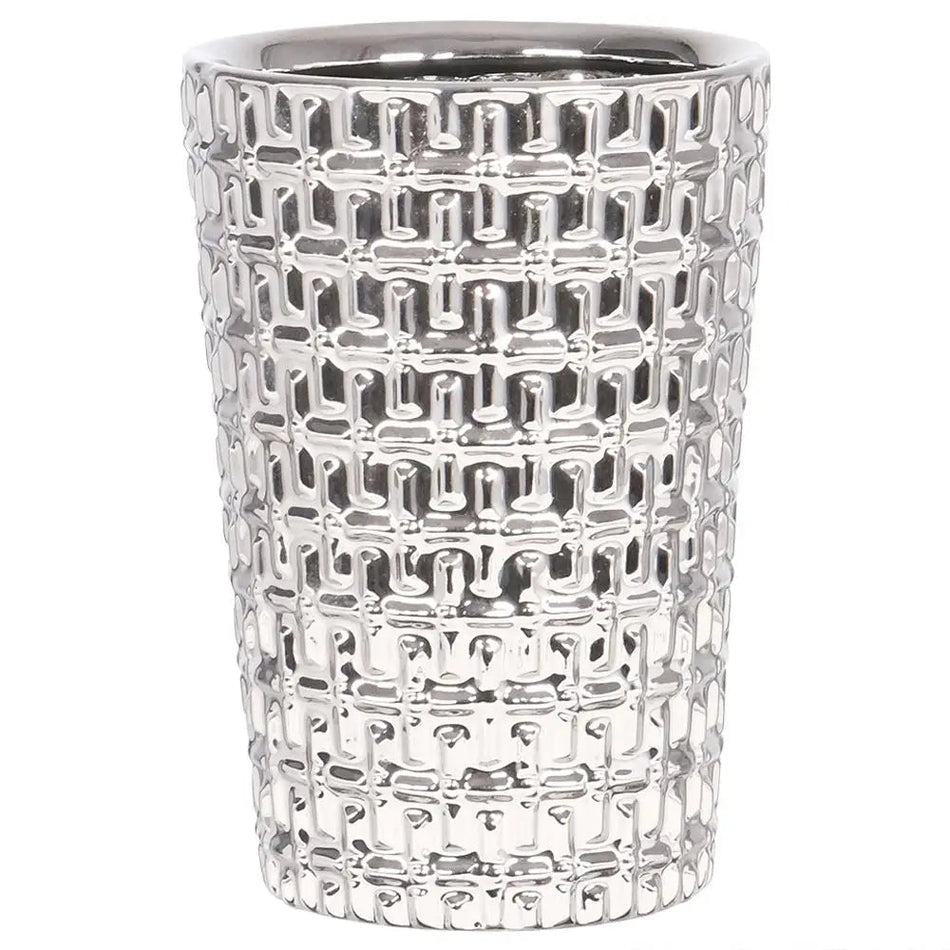 Silver Pattern Vase - Small OR Large - Small - Homeware