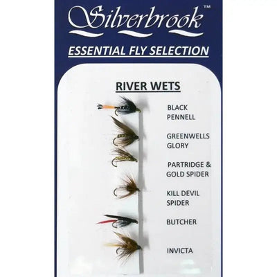 Silverbrook Essential Fly Selection River Wets - Fishing
