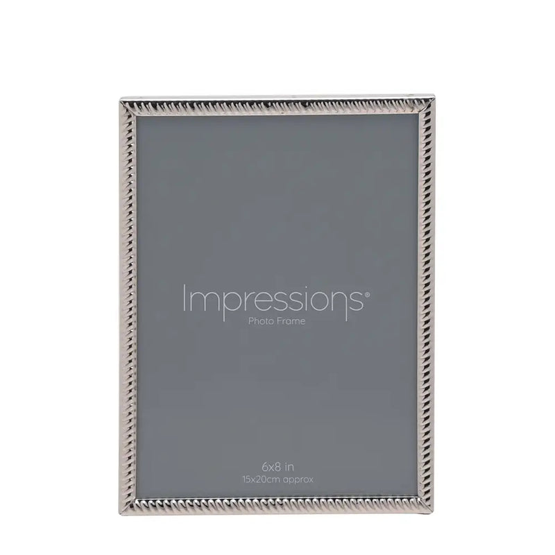 Silverplated Twist Photo Frame - Various Sizes 6 x 8’