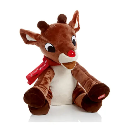 Singing Reindeer 30cm Lit Battery Operated - Seasonal >>