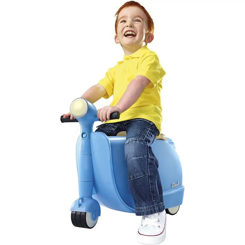 Skoot Ride On Luggage Suitcase - Blue - Luggage & Bags