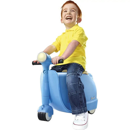 Skoot Ride On Luggage Suitcase - Blue - Luggage & Bags