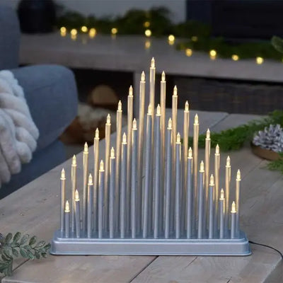 Smart Garden 33 LED CandleBridge Silver or Gold Silver