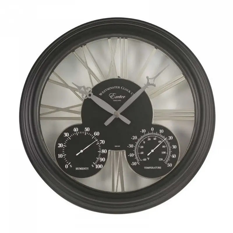 Smart Garden Altuna Exeter Black 15 Wall Clock - Wall Clock