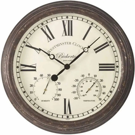 Smart Garden Bickerton Wall Clock & Thermometer - 15 Inch -