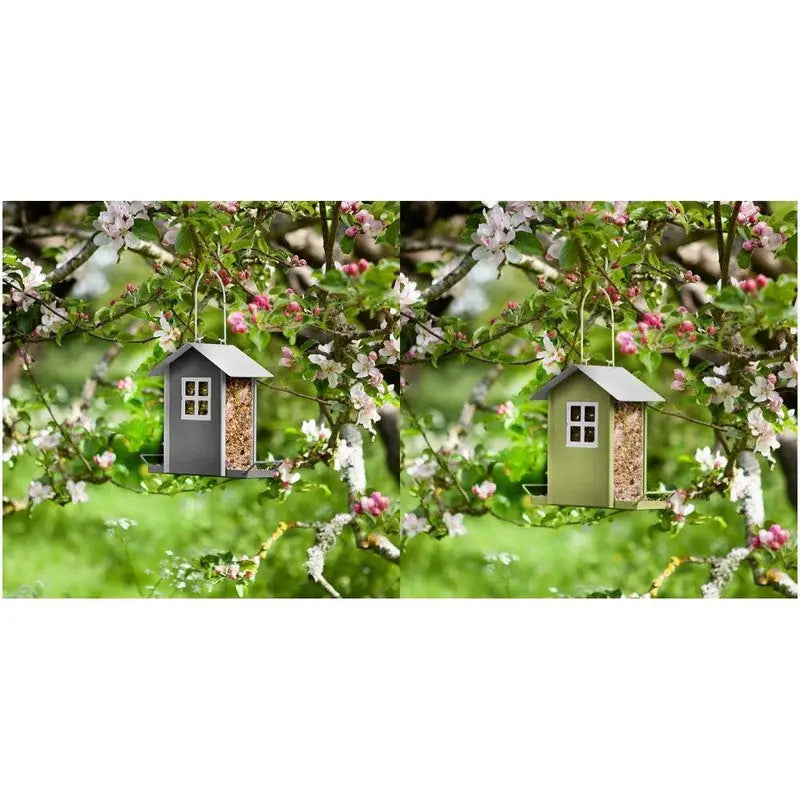Smart Garden Chapel Wood Beach Hut Bird Seed Feeder