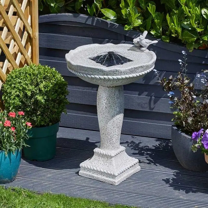 Smart Garden Feathered Friends Solar Powered Water Fountain