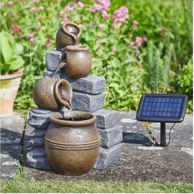 Smart Garden Hybrid Power Water Fountains (Various Designs)