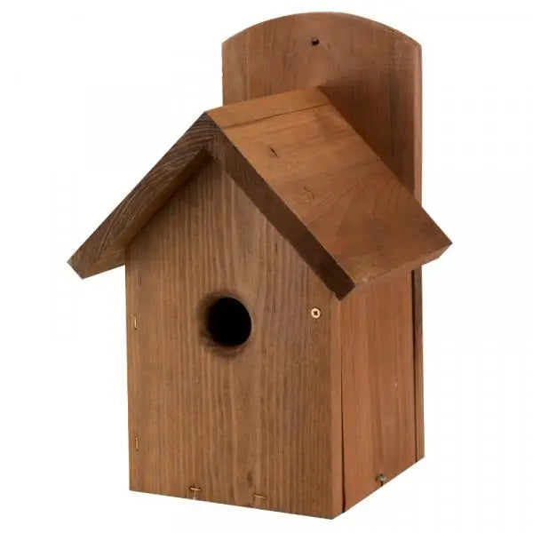 Smart Garden Nest Bird Box Dark Wood - 28 X 17 X 14cm